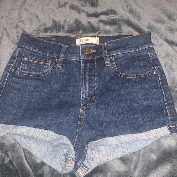 Garage Blue Jean short-shorts size US1- stretch - Picture 5 of 6